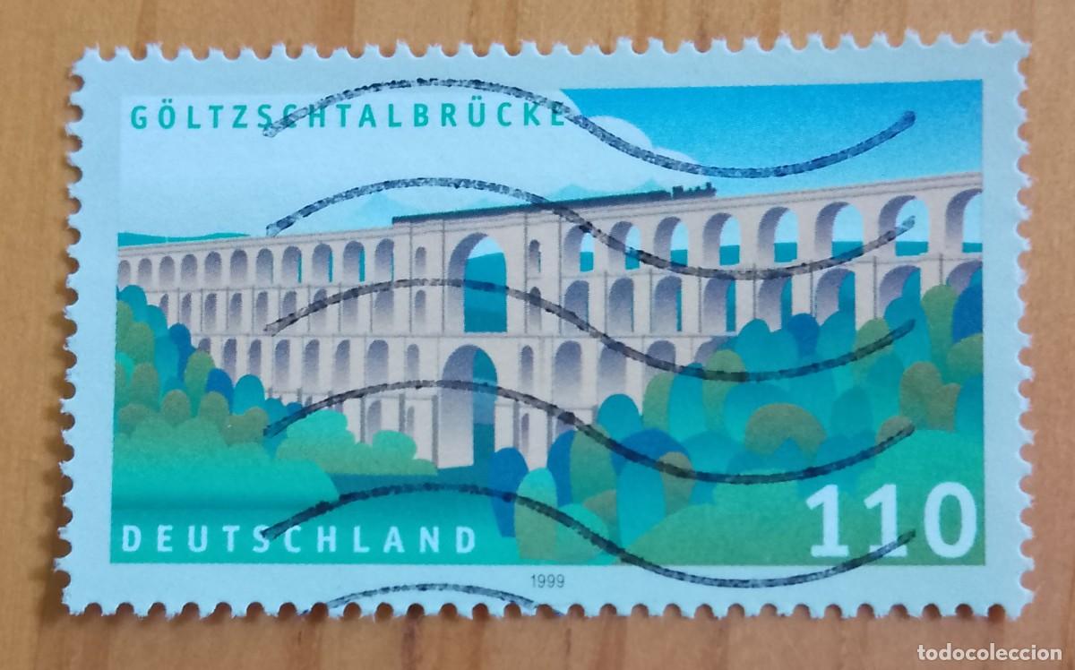 Sellos: ALEMANIA - V/F 110 - PUENTE G&Ouml;LTZSCH-TALBR&Uuml;CK - YV 1914