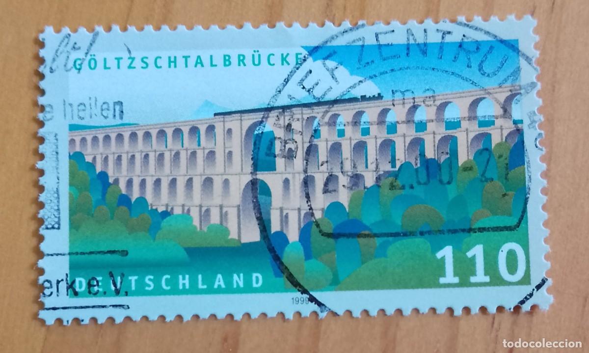 Sellos: ALEMANIA - V/F 110 - PUENTE G&Ouml;LTZSCH-TALBR&Uuml;CK - YV 1914