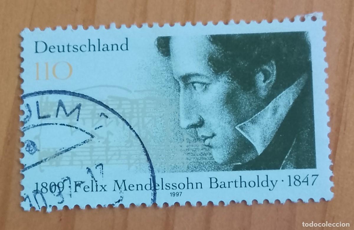 Sellos: ALEMANIA - V/F 110 - FELIX MENDELSON-BARTHOLDY, COMPOSITOR ALEM&Aacute;N 1809.1847