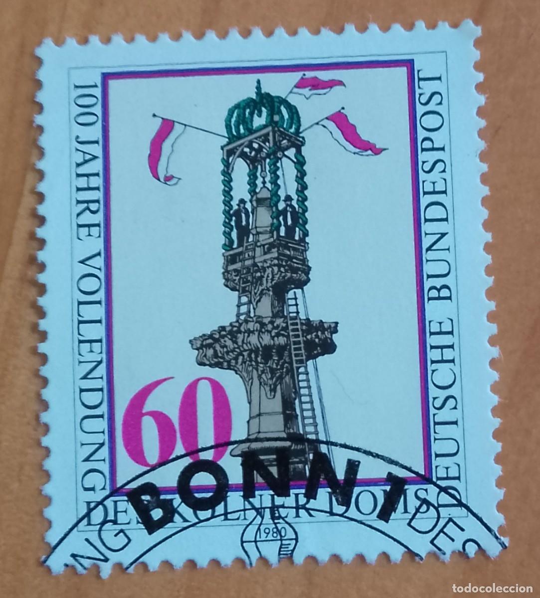 Sellos: ALEMANIA - V/F 60 - A&Ntilde;O 1980 - KOLNER DOMS, CATEDRAL DE COLONIA - MI 1064