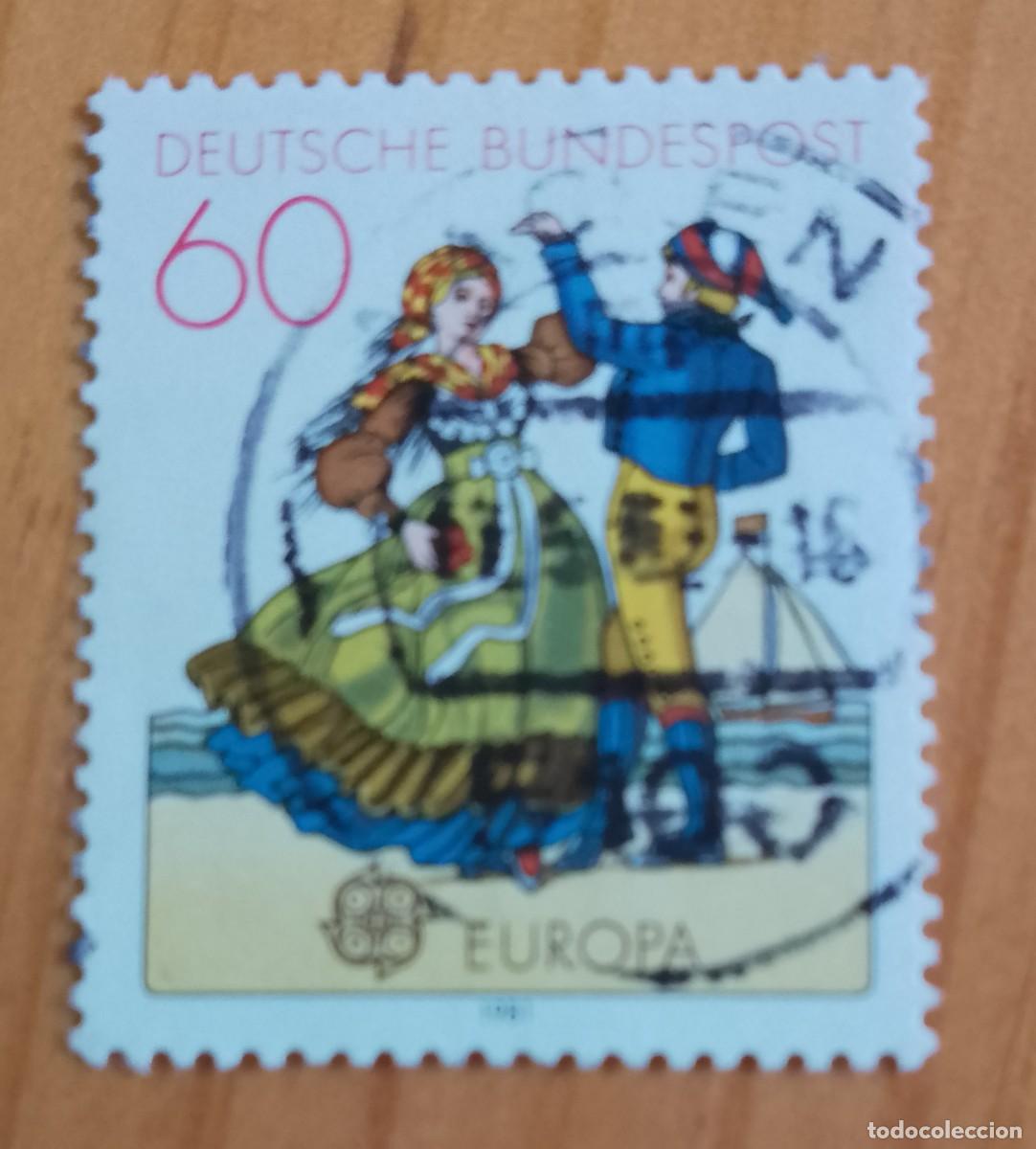 Sellos: ALEMANIA - V/F 60 - A&Ntilde;O 1981 - EUROPA, CEPT - FOLKLORE
