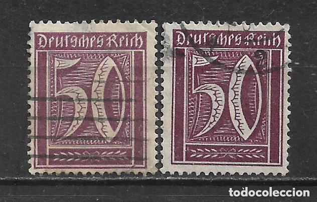 Sellos: Alemania Reich 1921 michel 183 A+B usado Wz. 2 - 7.50&euro;- 2/16