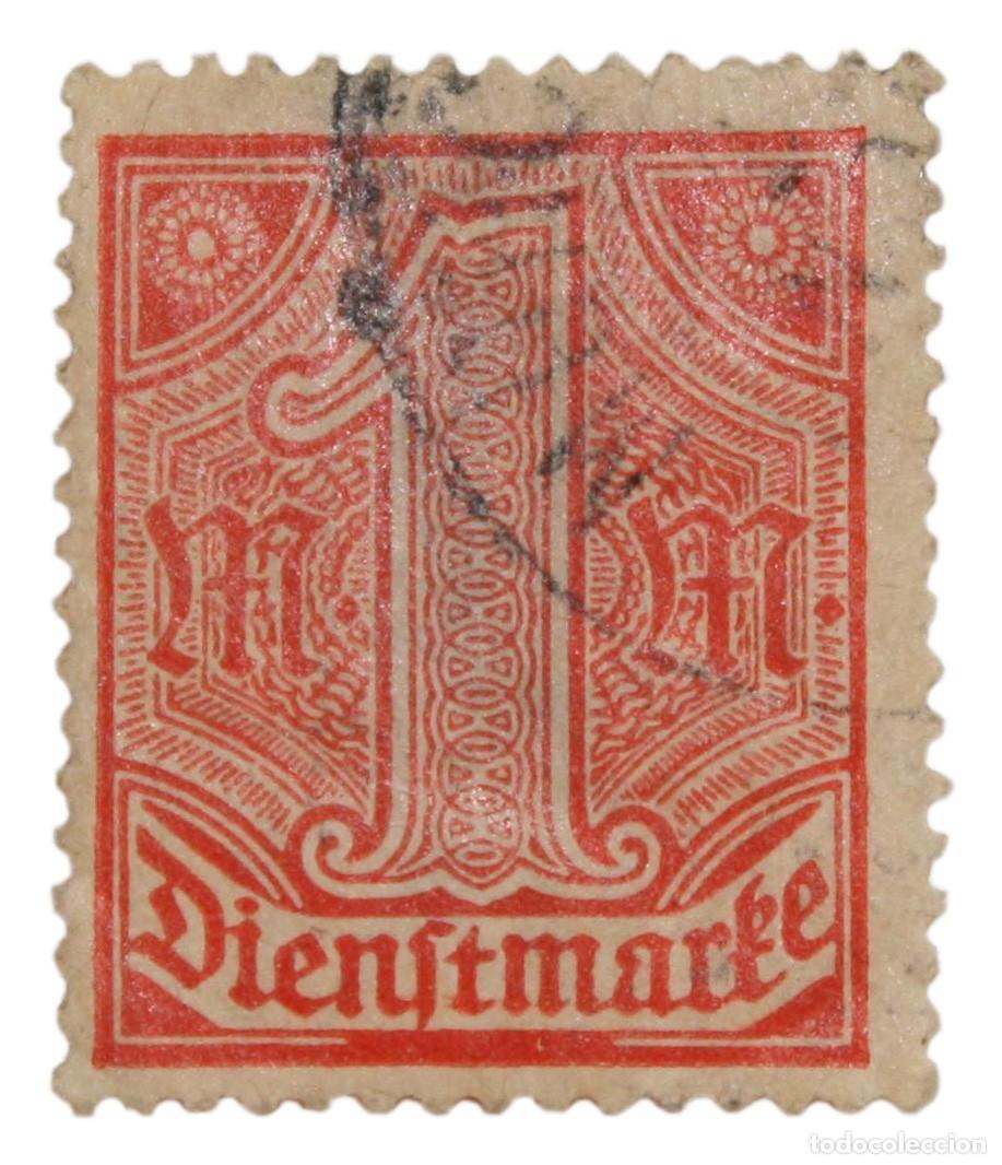 Sellos: Sello Postal Alemania 1920 1 Dienstmarke