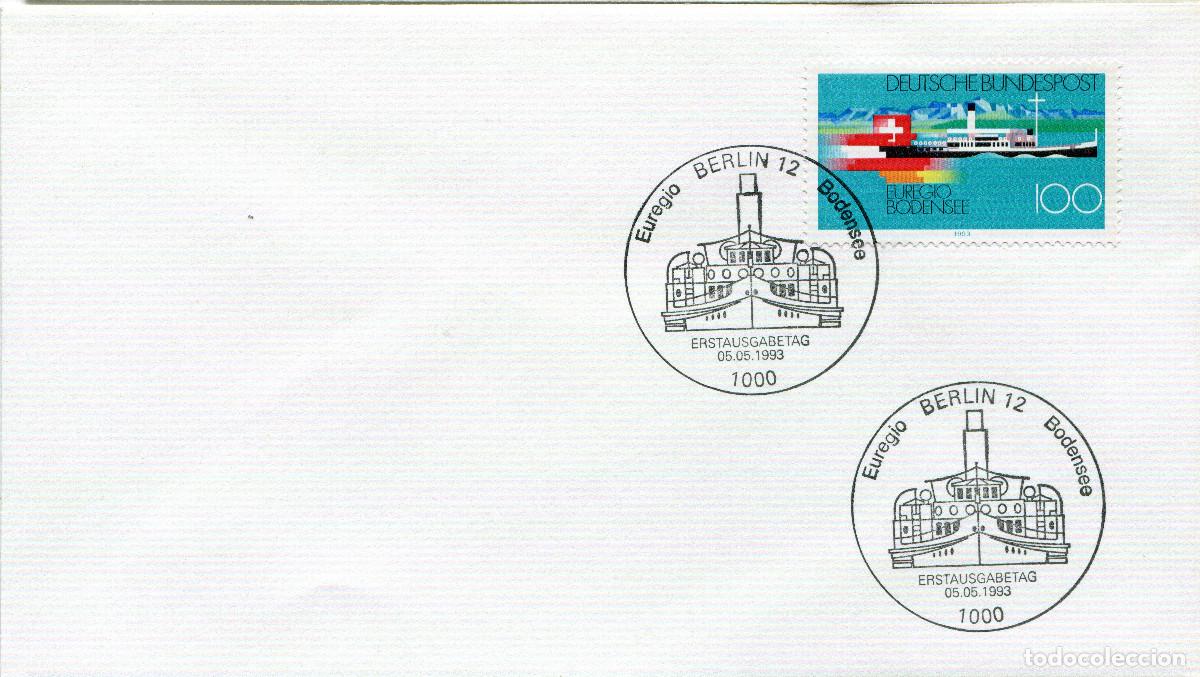 Sellos: ALEMANIA FEDERAL 1993 CARTA FDC MICHEL DE 1678