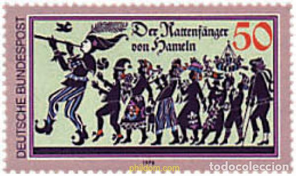 Sellos: 64969 MNH ALEMANIA FEDERAL 1978 EL FLAUTISTA DE HAMELIN