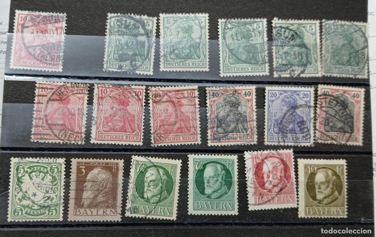 Sellos: Lote sellos alemania y baviera