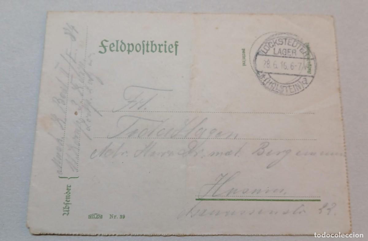 Sellos: Carta correo militar con contenido 1916