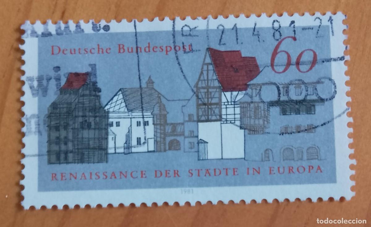 Sellos: ALEMANIA - V/F 60 - A&Ntilde;O 1981 - EL RENACIMIENTO DE LAS CIUDADES EN EUROPA - YV 916