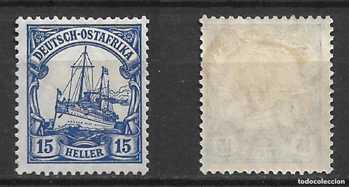 Sellos: alemania ostafrika 1905/1920 michel 33 a * mh 30&euro; - 1/37