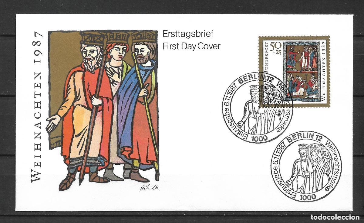 Sellos: alemania berlin 1987 michel 797 sobre primer dia - 31/10