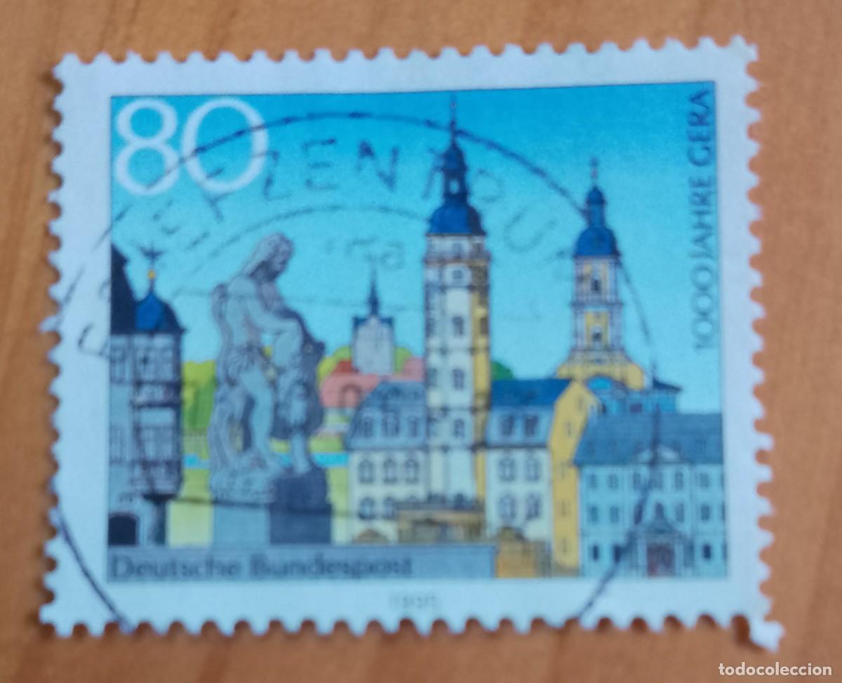 Sellos: ALEMANIA - V/F 80 - A&Ntilde;O 1995 - 1000 A&Ntilde;OS DE GERA