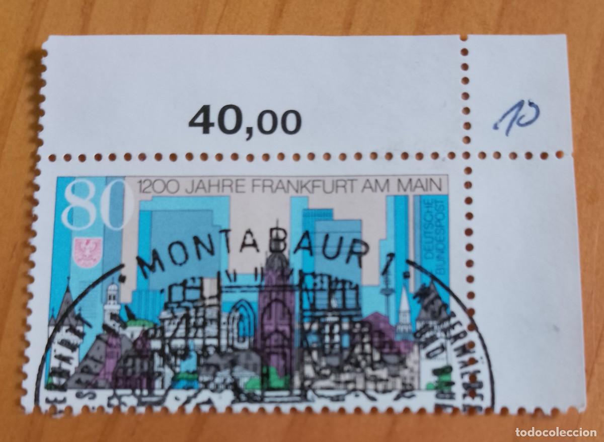 Sellos: ALEMANIA - V/F 80 - A&Ntilde;O 1994 - 1200 A&Ntilde;OS CIUDAD DE FRANKFURT - YV 1549