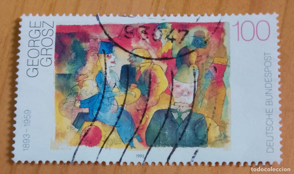Sellos: ALEMANIA - V/F 100 - A&Ntilde;O 1993 - GEORGE GROSZ, PINTOR - 1893.1959