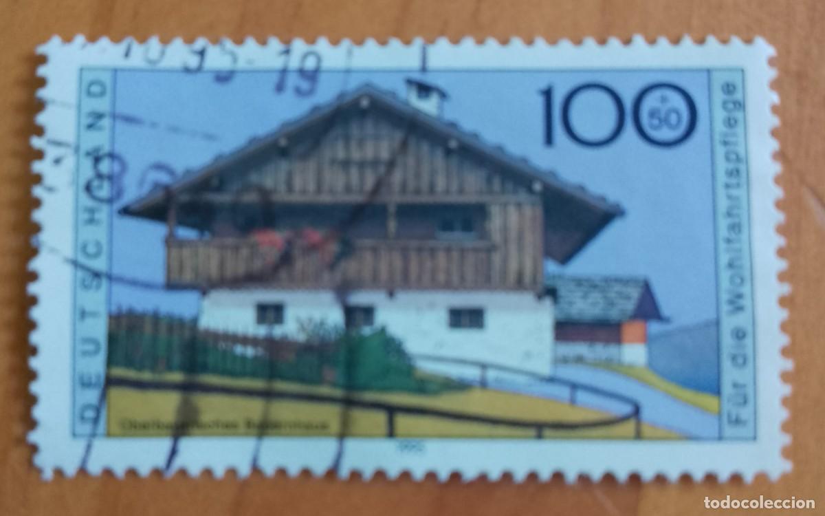 Sellos: ALEMANIA - V/F 100 - A&Ntilde;O 1995 - PARA EL BIENESTAR - CASA DE CAMPO DE ALTA B&Aacute;VARA