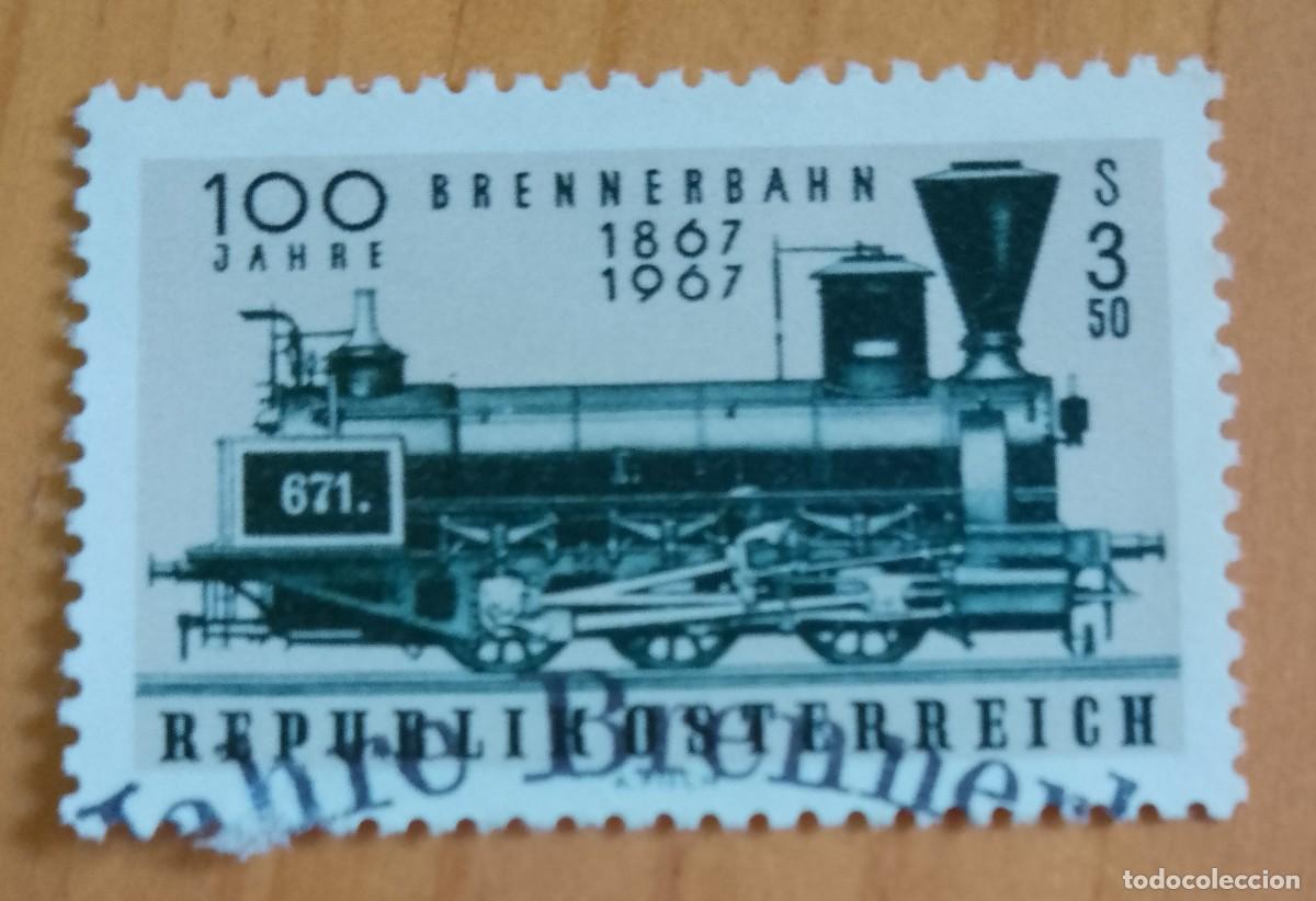 Sellos: ALEMANIA - V/F 100 - 100 A&Ntilde;OS FERROCARRIL DEL BRENNERO 1867.1967