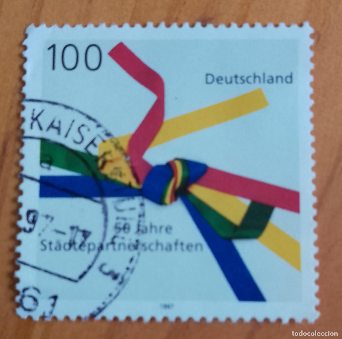 Sellos: ALEMANIA - V/F 100 - A&Ntilde;O 1997 - 50 A&Ntilde;OS DE ALIANZAS CON LA CIUDAD