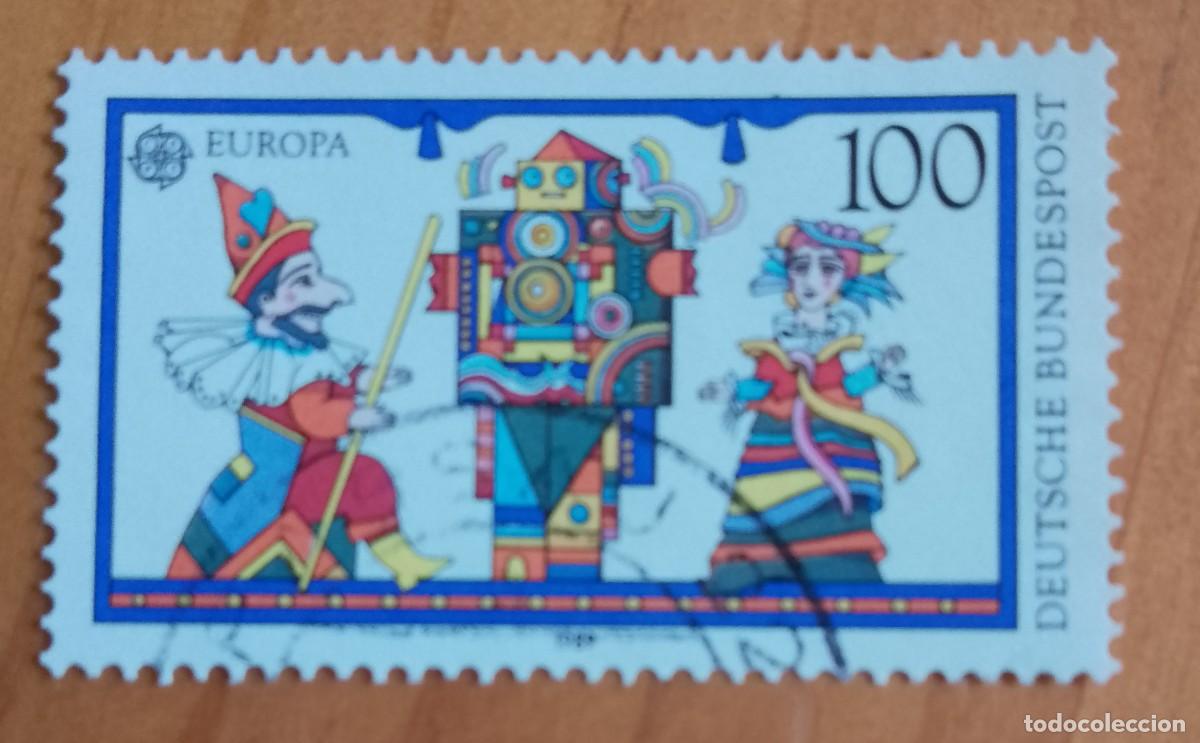 Sellos: ALEMANIA - V/F 100 - A&Ntilde;O 1989 - EUROPA, CEPT