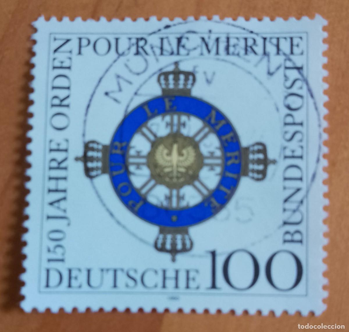 Sellos: ALEMANIA - V/F 100 - A&Ntilde;O 1992 - 150 A&Ntilde;OS DE LA ORDEN POR EL M&Eacute;RITO