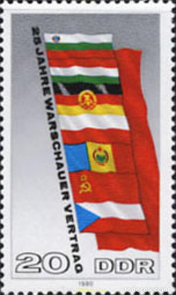 Sellos: 150854 MNH ALEMANIA DEMOCRATICA 1980 25 ANIVERSARIO DEL TRATADO DE VARSOVIA