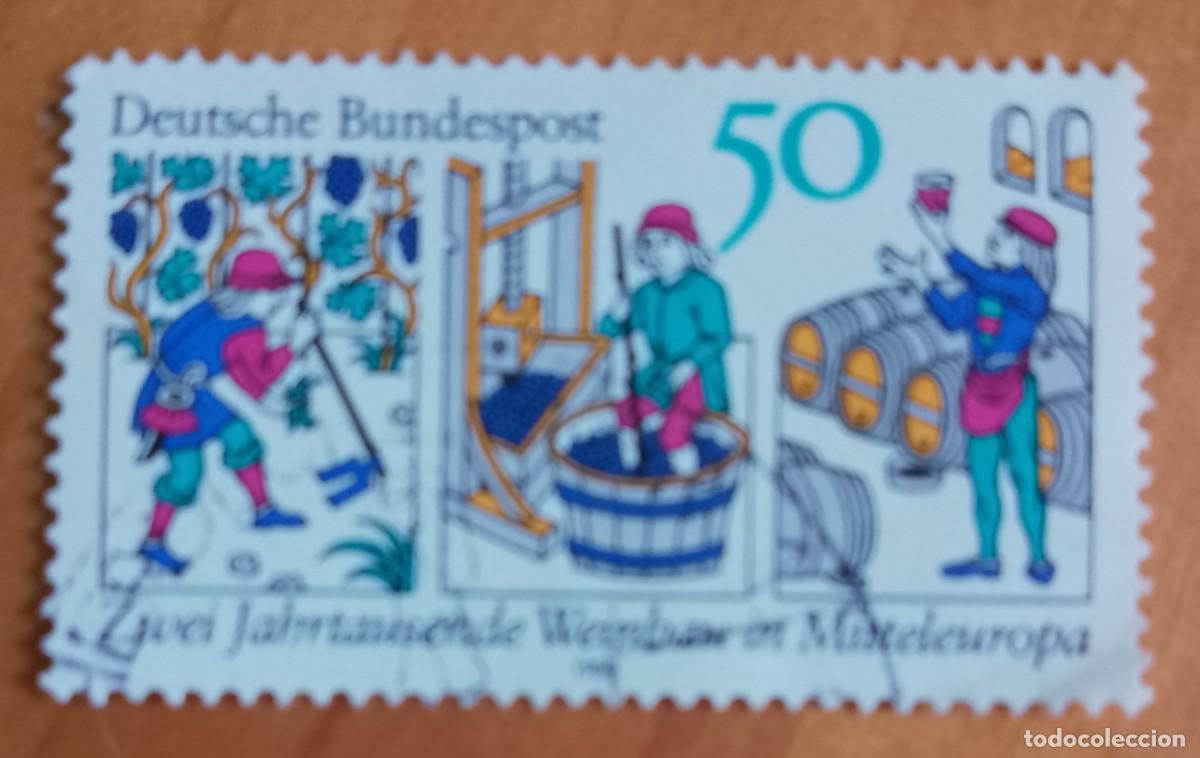 Sellos: ALEMANIA - V/F 50 - A&Ntilde;O 1980 - DOS MILENIOS DE VITIVINIFICACI&Oacute;N EN EUROPA CENTRAL