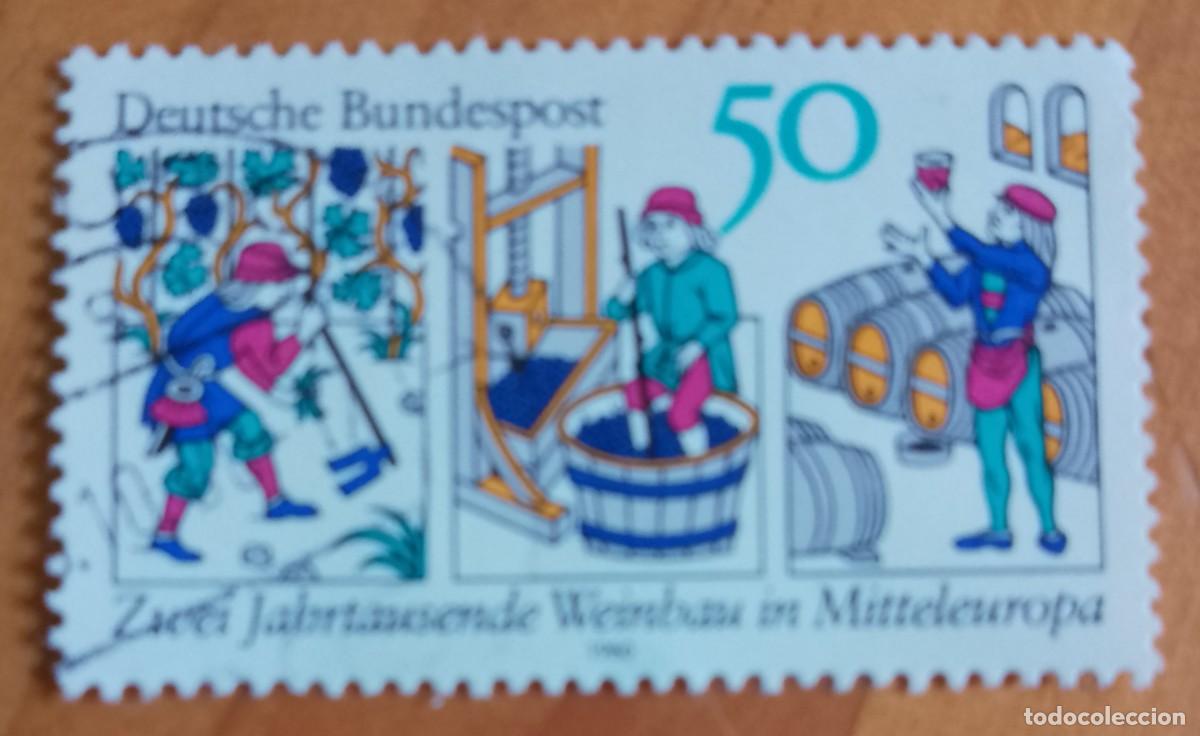 Sellos: ALEMANIA - V/F 50 - A&Ntilde;O 1980 - DOS MILENIOS DE VITIVINIFICACI&Oacute;N EN EUROPA CENTRAL