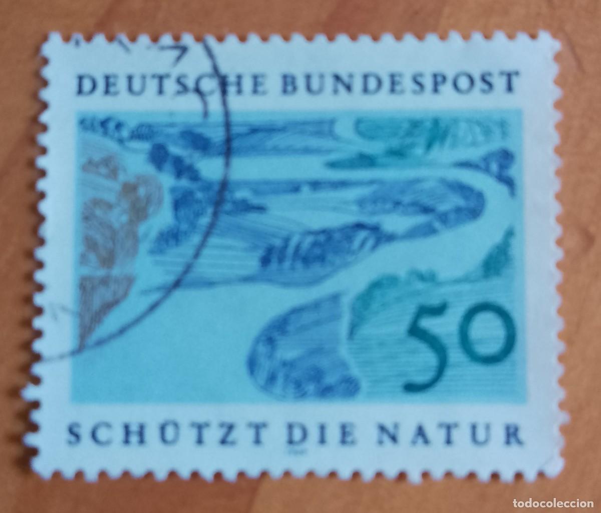 Sellos: ALEMANIA - V/F 50 - A&Ntilde;O 1969 - PROTEJE LA NATURALEZA