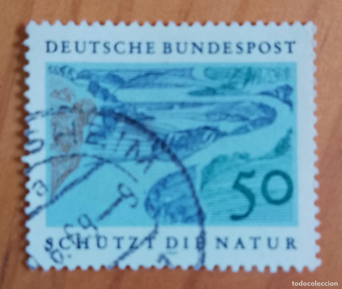 Sellos: ALEMANIA - V/F 50 - A&Ntilde;O 1969 - PROTEJE LA NATURALEZA