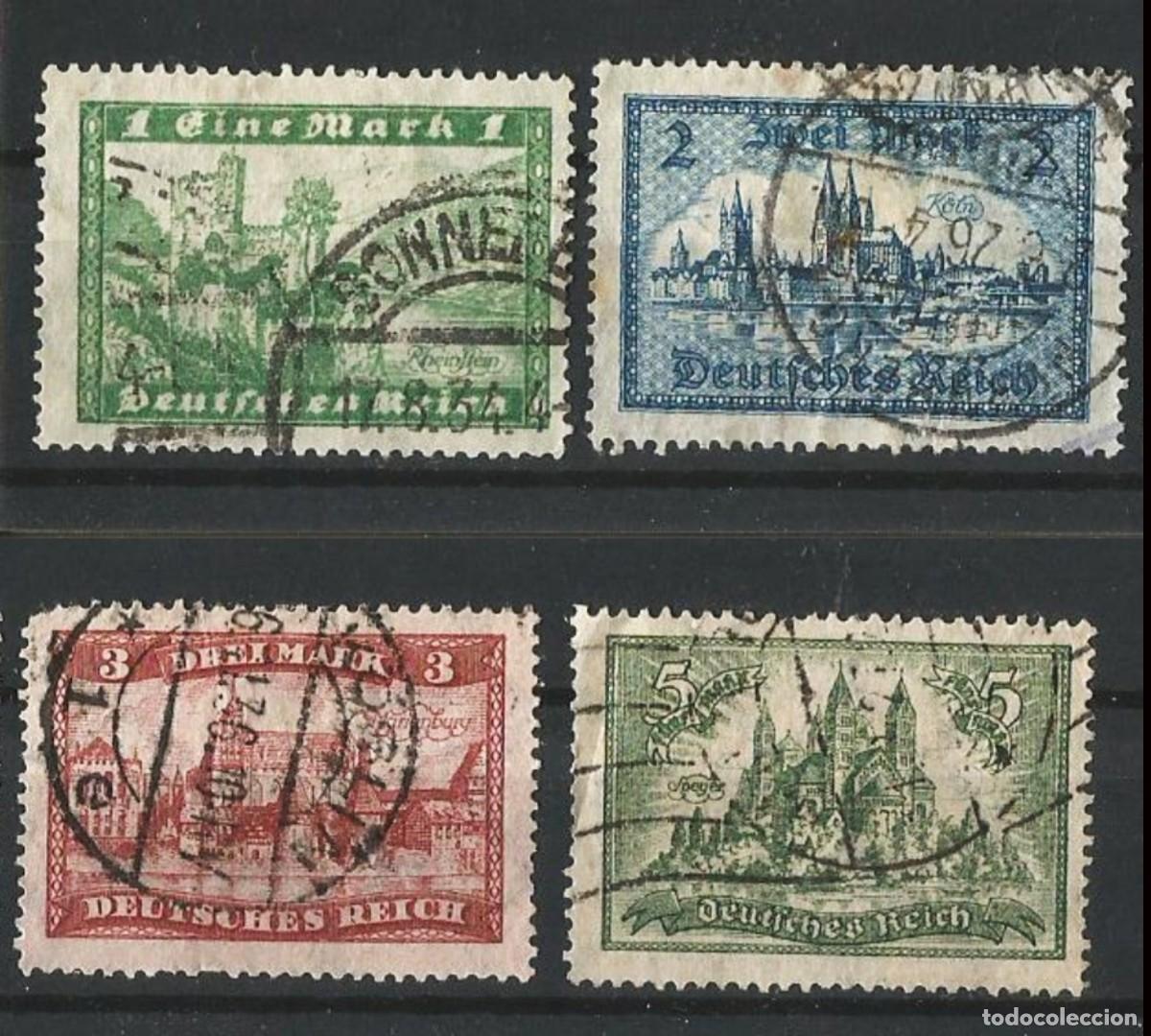 Sellos: ALEMANIA IMPERIO - 1924 - SERIE COMPLETA USADA