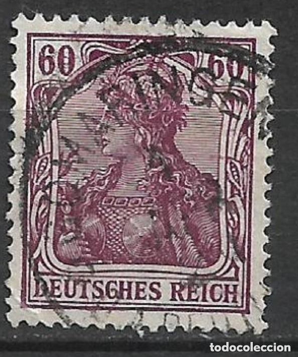 Sellos: Alemania Reich 1915 Michel 92 II a usado 26&euro;- 33-6