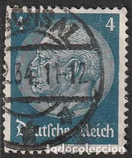 Sellos: Alemania Reich 1934 Scott 417 Sello &ordm; 85 Cumplea&ntilde;os de Von Hindenburg (1847-1934) Michel 514X Yv 485