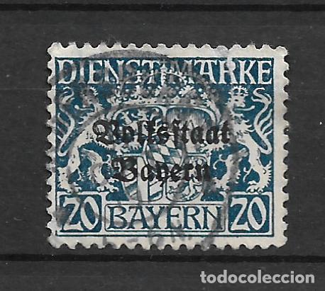 Sellos: alemania bayern dienstmarken 1919 michel 35 usado 3.20&euro;- 12/32