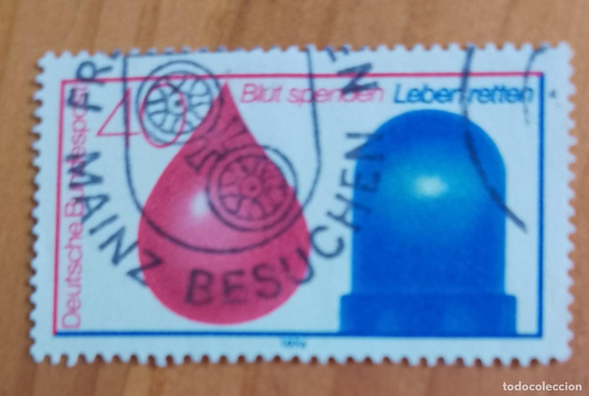Sellos: ALEMANIA - V/F 40 - A&Ntilde;O 1974 - DONACIONES DE SANGRE