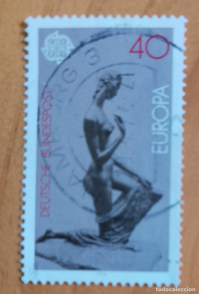 Sellos: ALEMANIA - V/F 40 - A&Ntilde;O 1974 - EUROPA, CEPT, ASCENSI&Oacute;N DE UN HOMBRE JOVEN
