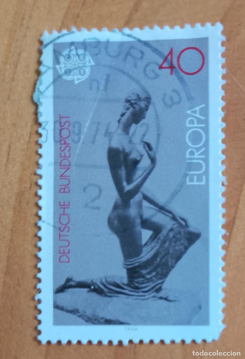 Sellos: ALEMANIA - V/F 40 - A&Ntilde;O 1974 - EUROPA, CEPT, ASCENSI&Oacute;N DE UN HOMBRE JOVEN