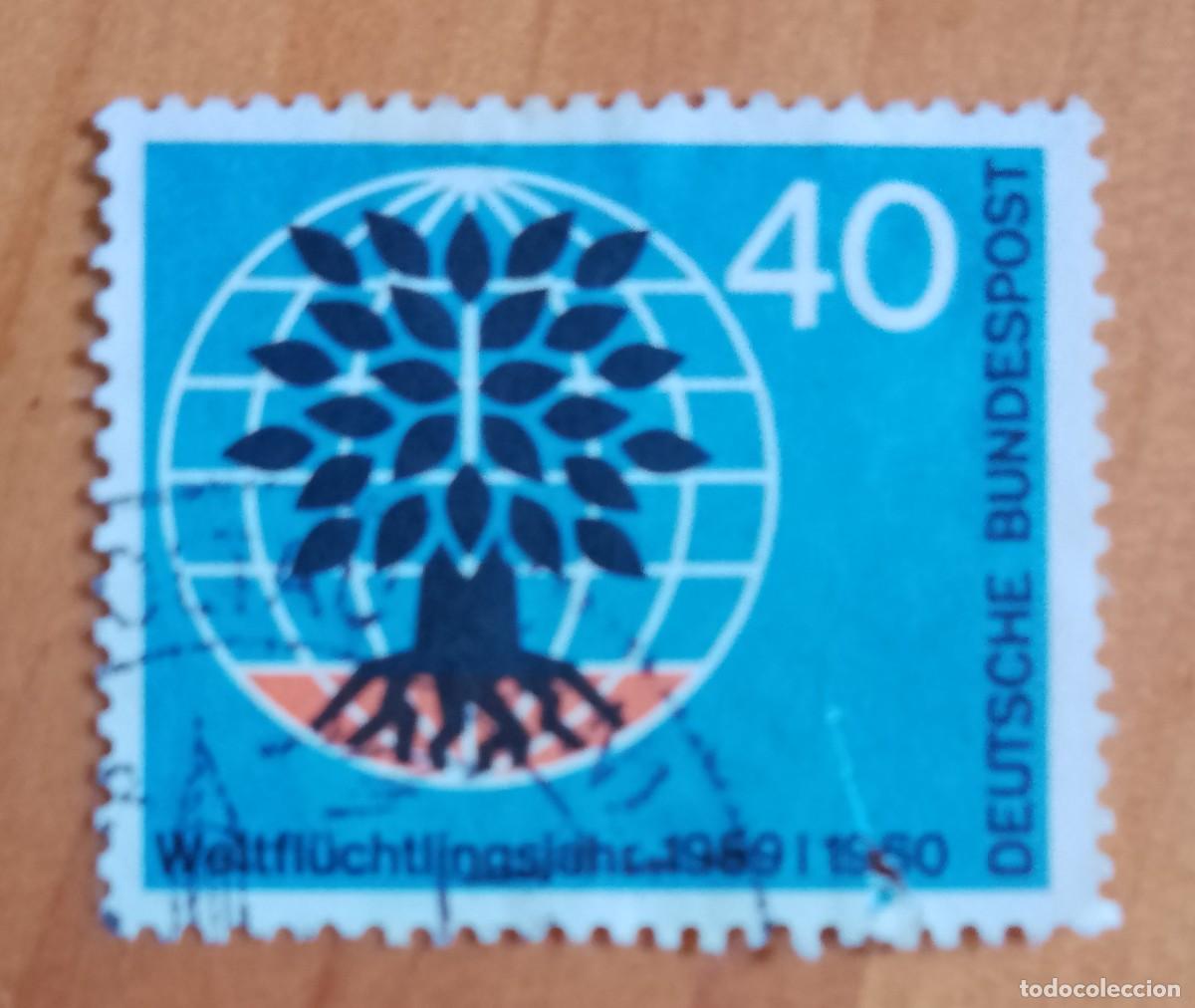 Sellos: ALEMANIA - V/F 40 - 1960, A&Ntilde;O MUNDIAL DEL REFUGIADO - YV 199