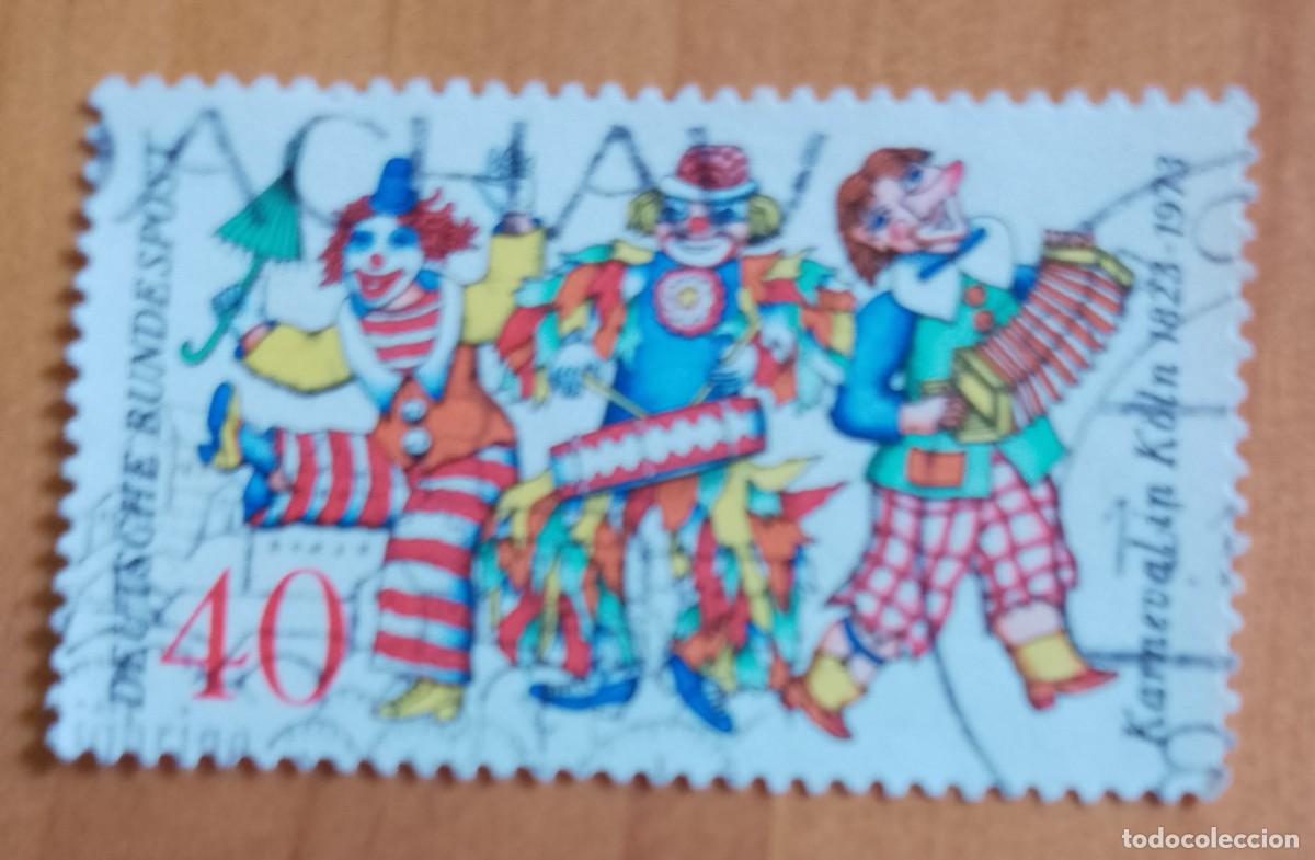 Sellos: ALEMANIA - V/F 40 - A&Ntilde;O 1972 - 150 CARNAVAL EN COLONIA - 1829.1973 - YV 559