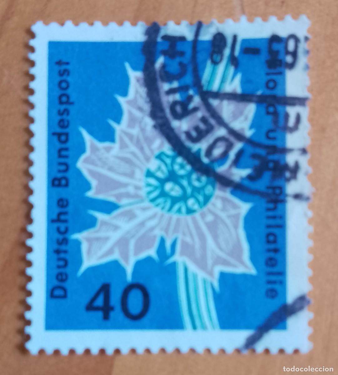 Sellos: ALEMANIA - V/F 40 - FLOR Y FILATELIA