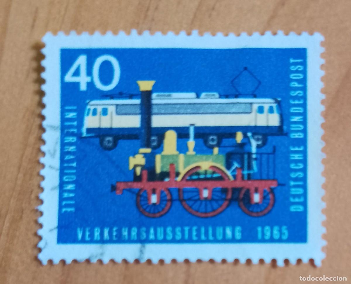 Sellos: ALEMANIA - V/F 40 - A&Ntilde;O 1965 - EXPOSICION INTERNACIONAL DE TRANSPORTE