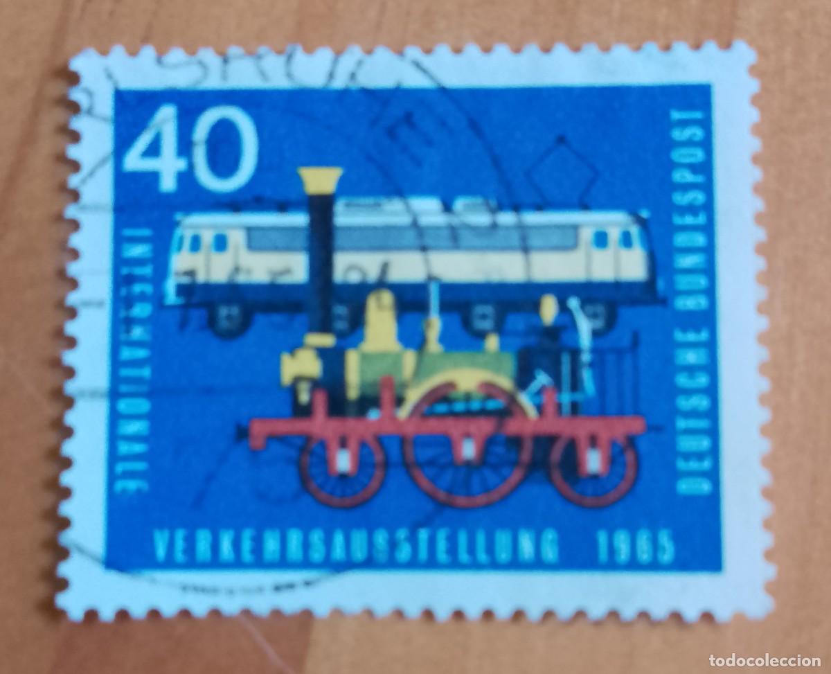Sellos: ALEMANIA - V/F 40 - A&Ntilde;O 1965 - EXPOSICION INTERNACIONAL DE TRANSPORTE