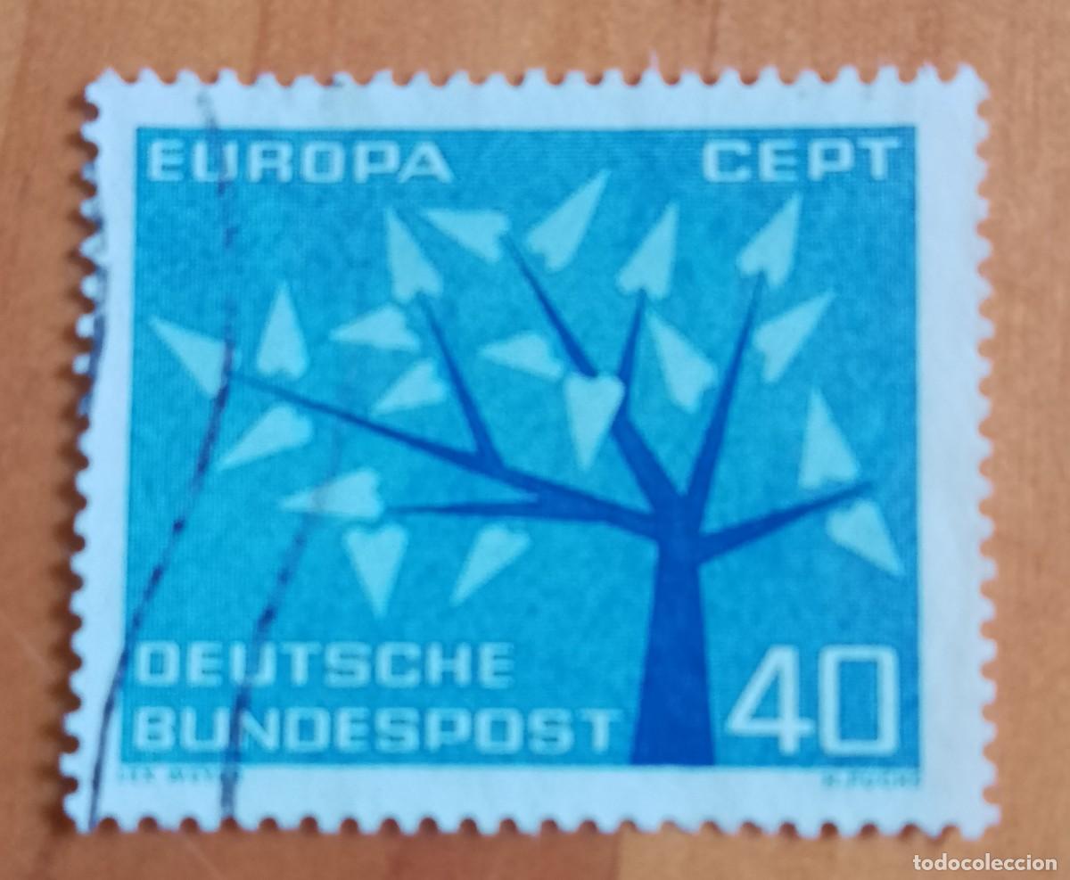 Sellos: ALEMANIA - V/F 40 - A&Ntilde;O 1962, EUROPA, CEPT - &Aacute;RBOL DISE&Ntilde;O POR LEX WEYER