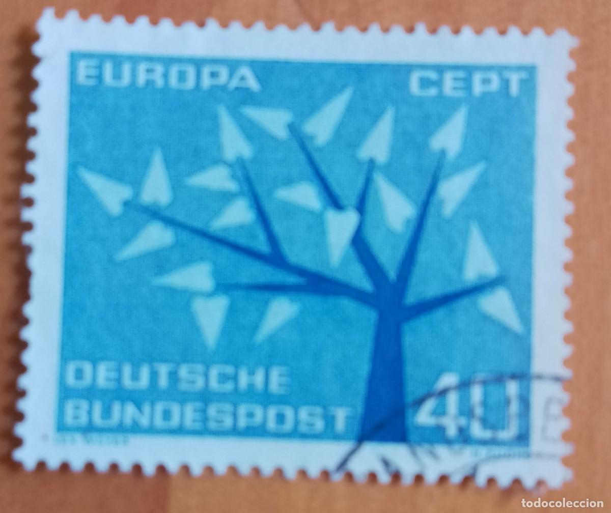 Sellos: ALEMANIA - V/F 40 - A&Ntilde;O 1962, EUROPA, CEPT - &Aacute;RBOL DISE&Ntilde;O POR LEX WEYER