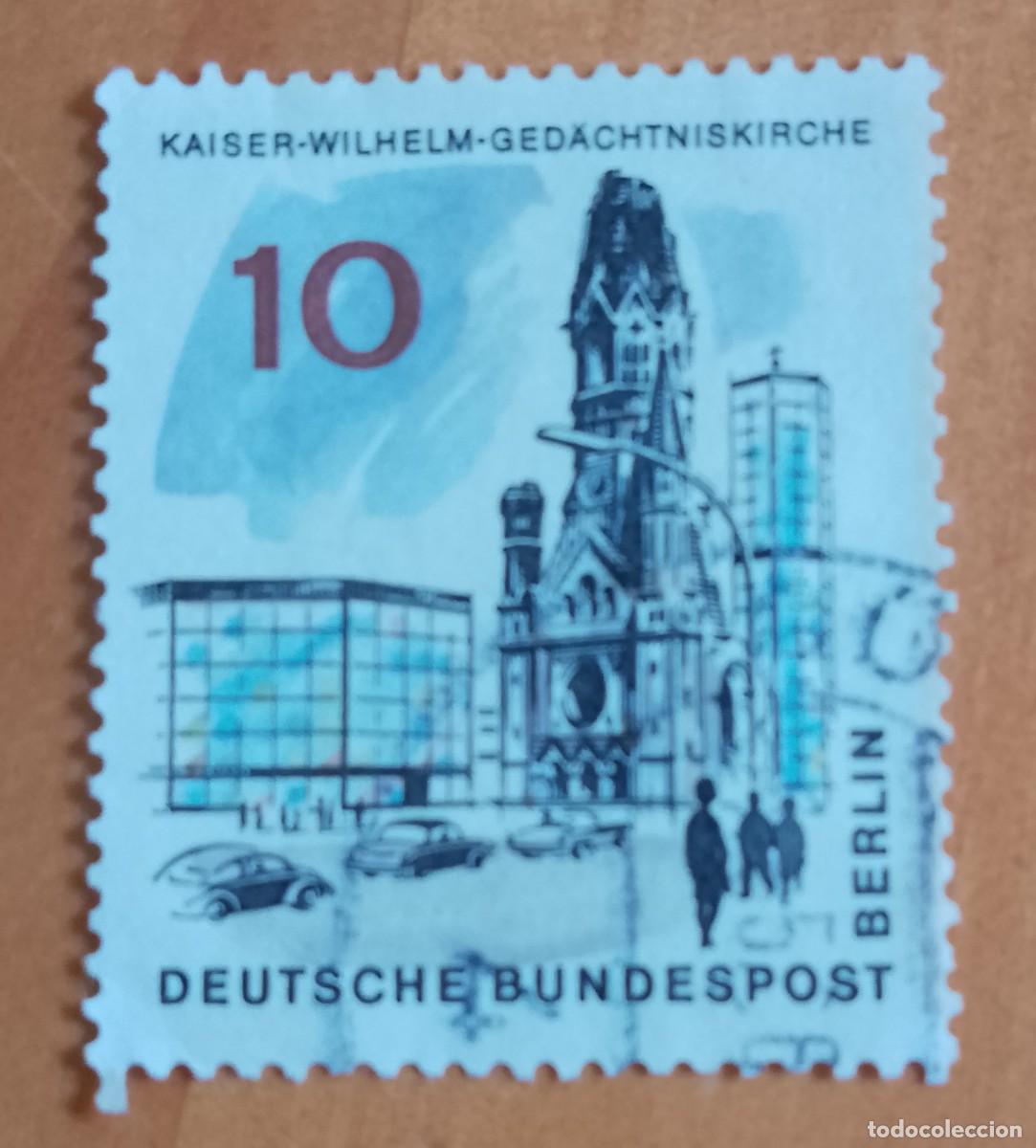 Sellos: ALEMANIA - V/F 10 - A&Ntilde;O 1965 - BERLIN, IGLESIA MEMORIAL KAISER GUILLERMO