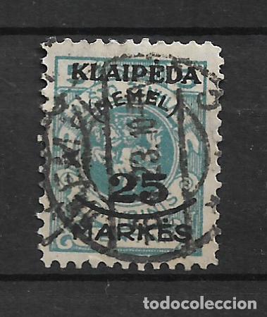 Sellos: Alemania Memel 1923 Michel 125 usado 9&euro;- 33-16