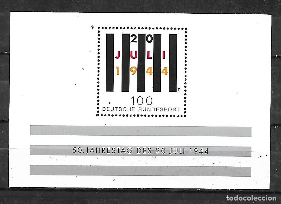 Sellos: 1994: HOJA SOUVENIR &rdquo;50 Aniversario del atentado del 20 de julio de 1944 contra Hitler&rdquo; (MNH**)