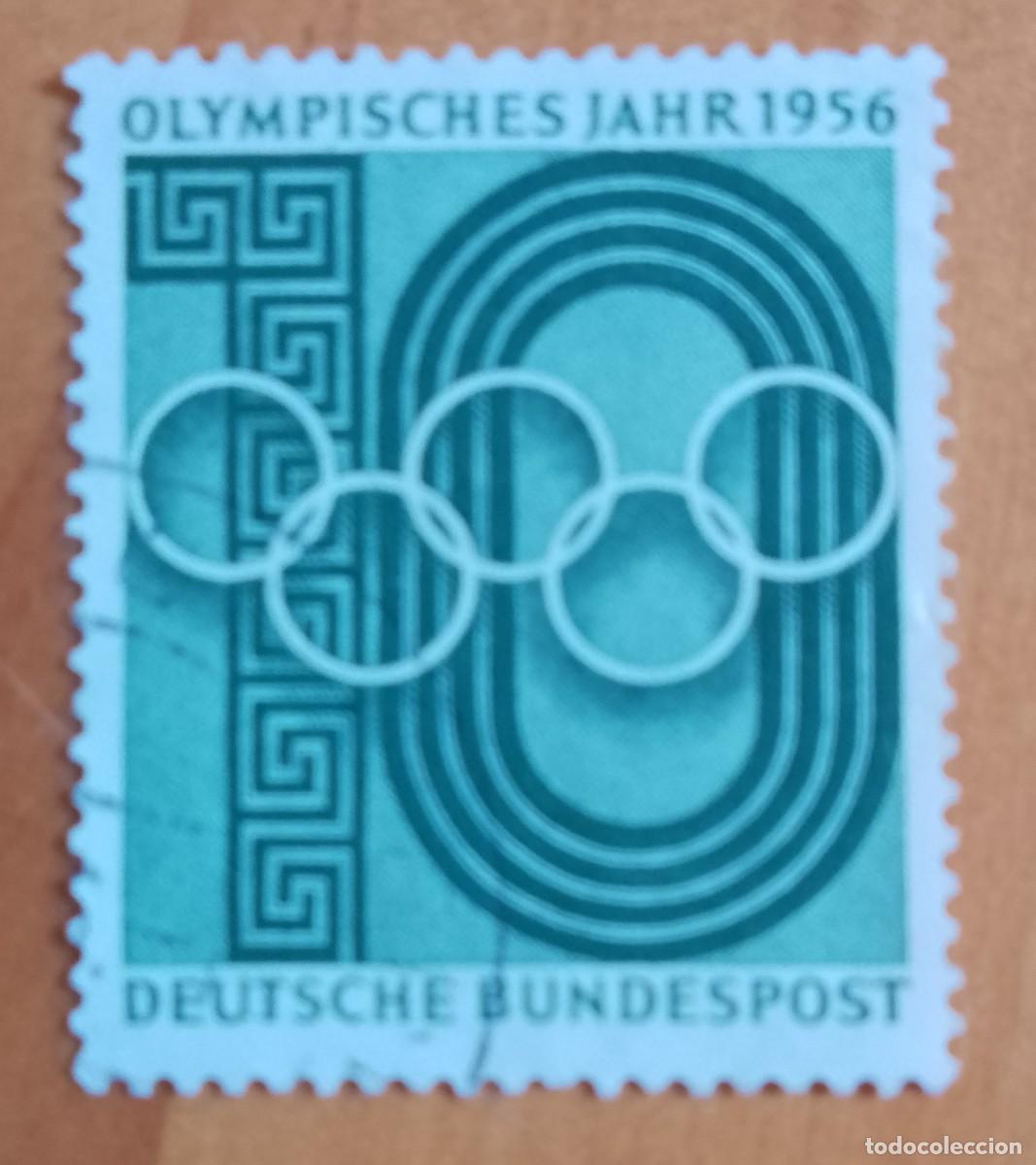 Sellos: ALEMANIA - V/F 10 - A&Ntilde;O OL&Iacute;MPICO 1956