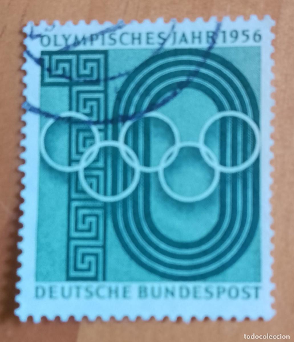 Sellos: ALEMANIA - V/F 10 - A&Ntilde;O OL&Iacute;MPICO 1956