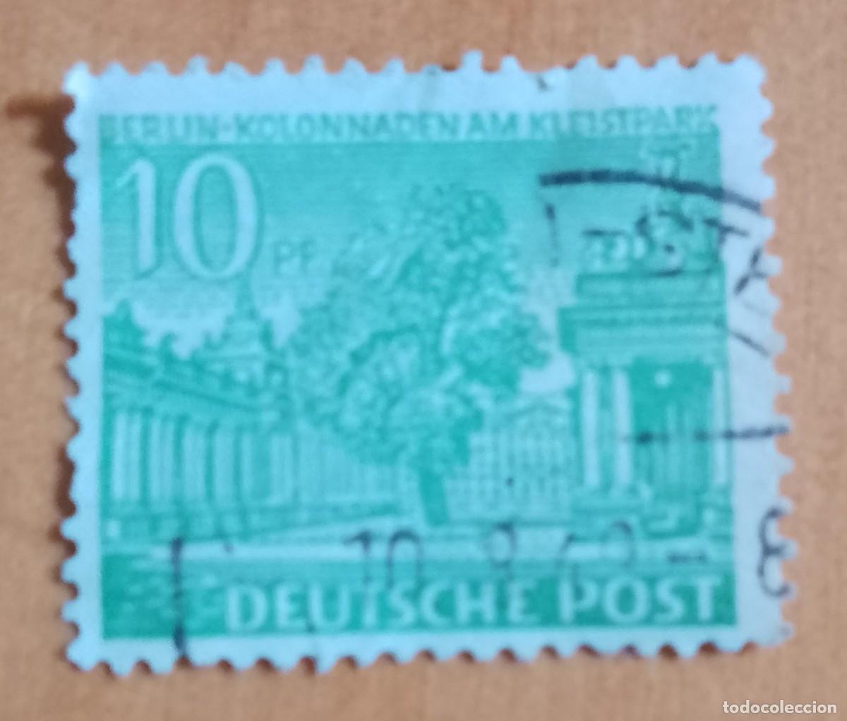 Sellos: ALEMANIA - V/F 10 PF - COLUMNATA EN EL KLEISTPARK DE BERLIN