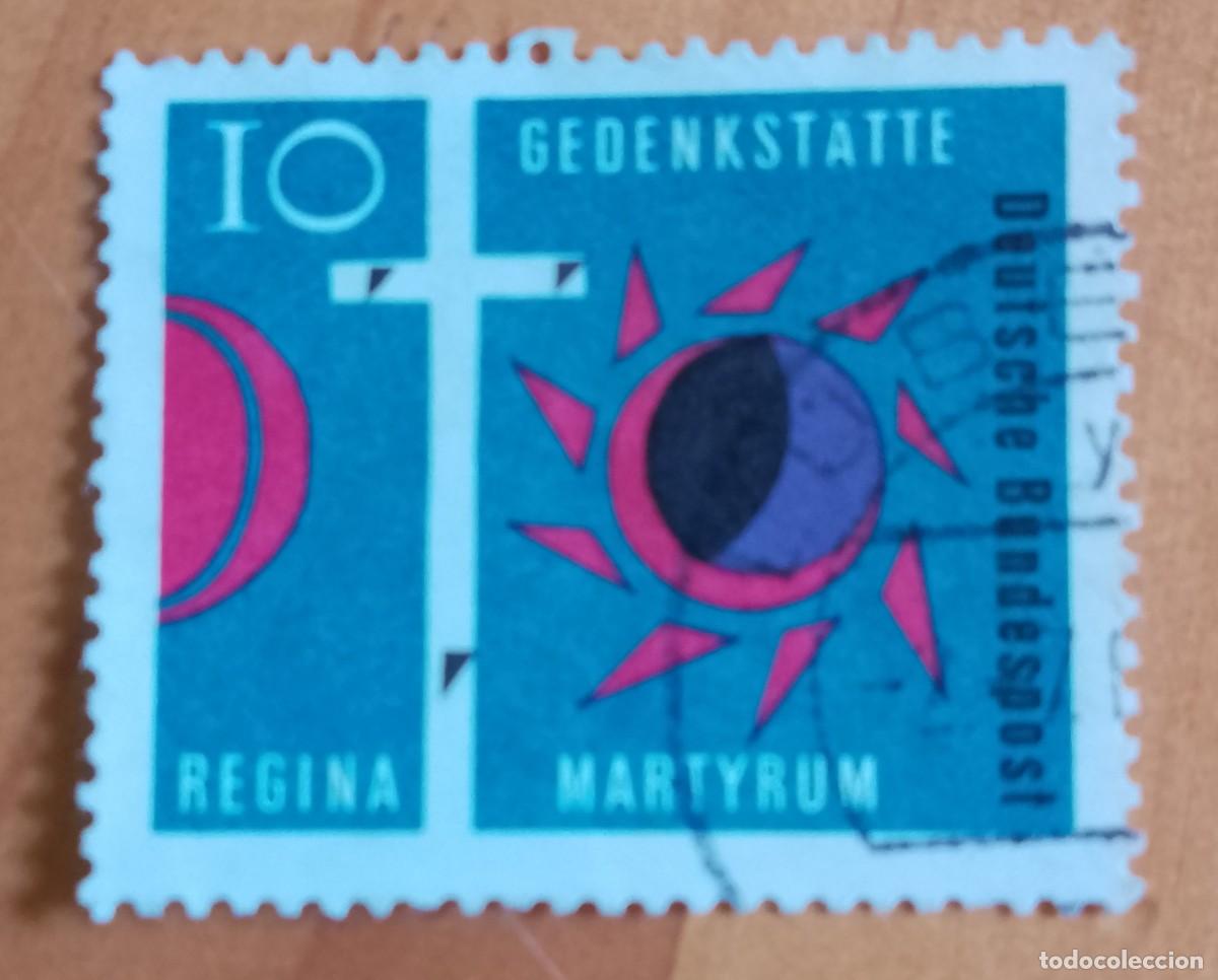 Sellos: ALEMANIA - V/F i0 &Oacute; 10 - REGINA MARTYRUM - MEMORIAL 1963
