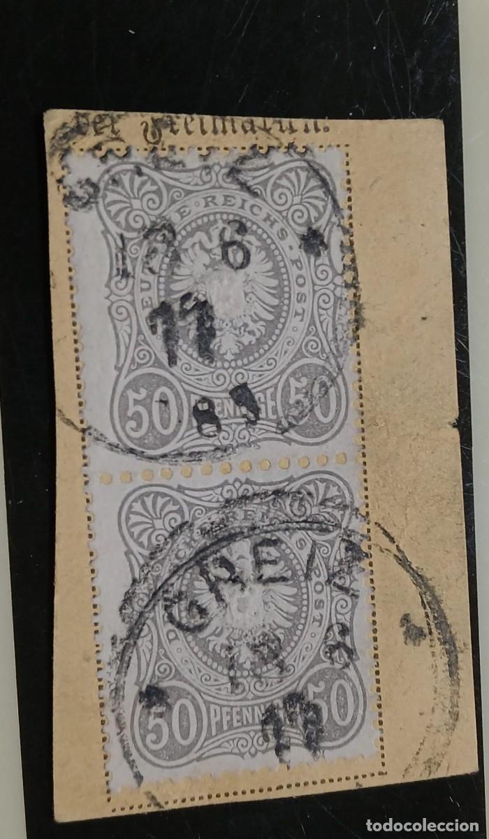 Sellos: Imperio alem&aacute;n 1875 50 pf(e) Fiemado BPP - Foto 1