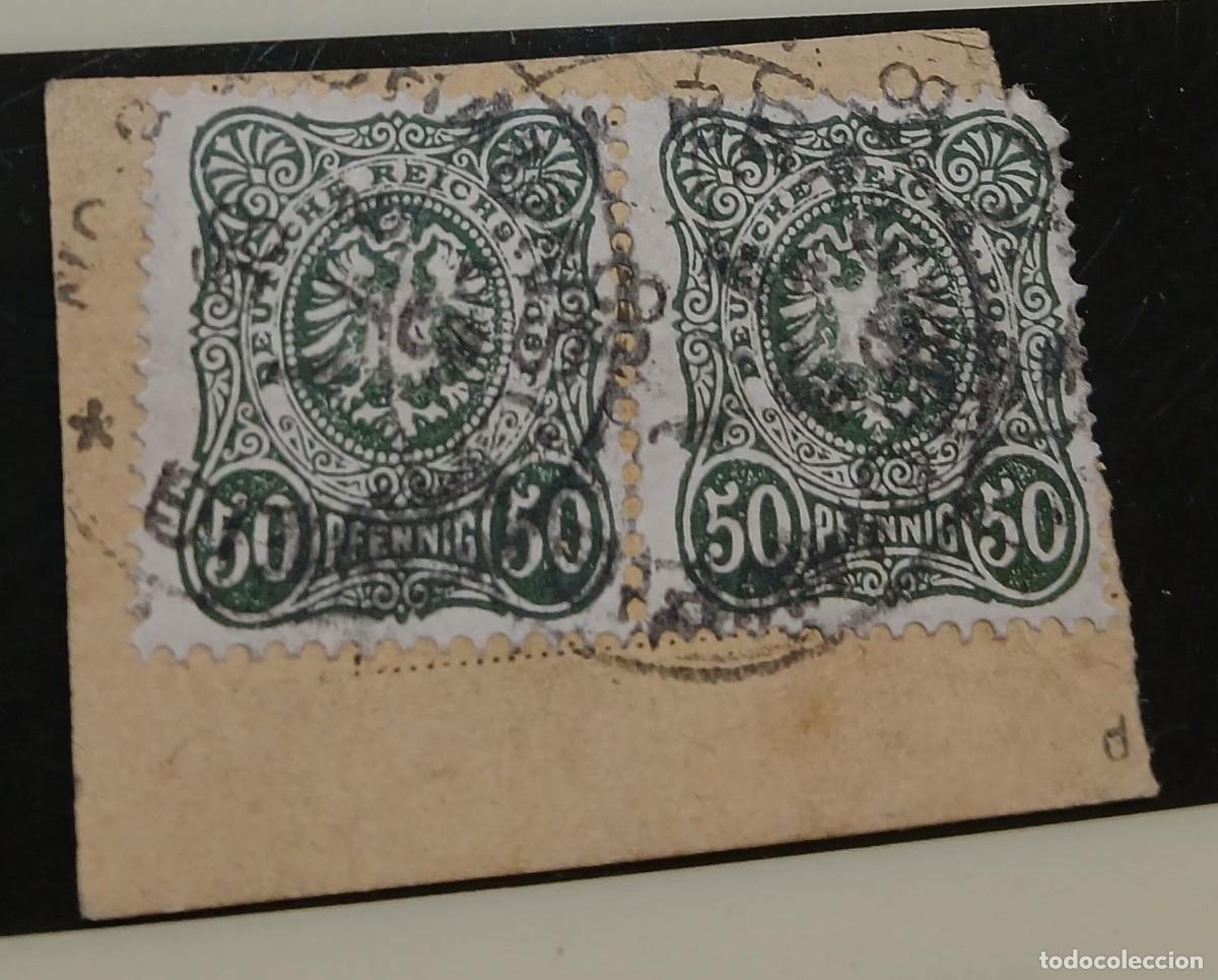 Selos: Imperio alem&aacute;n 1880 50 pf Firmado BPP